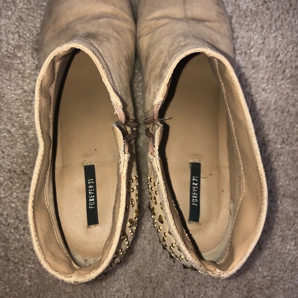 Tan Rhinestone Booties - Picture 5 of 7